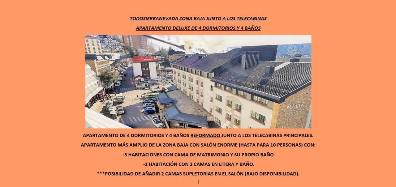 Todosierranevada Zona Baja - Apartamentos De 4 Dormitorios - Junto A Los Telecabinas Sierra Nevada Exterior foto